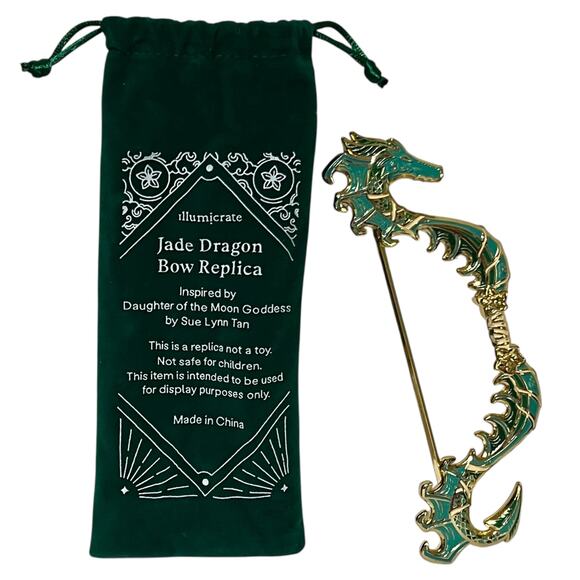 Illumicrate Daughter of the Moon Goddess Jade Dragon Bow Replica - May 2025 - Picture 1 of 8